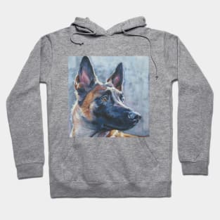 Belgian Malinois Fine Art Painting Hoodie